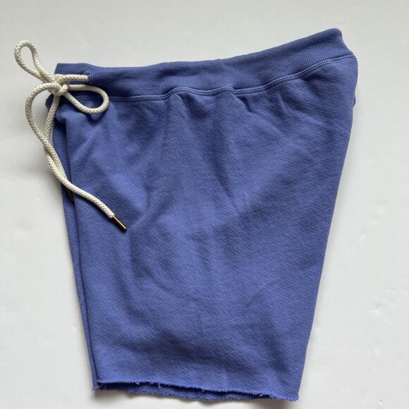 The Great Sweat Short Womens Size 1 US Sm Purple Raw Hem Drawstring Waist Lounge - Picture 10 of 11